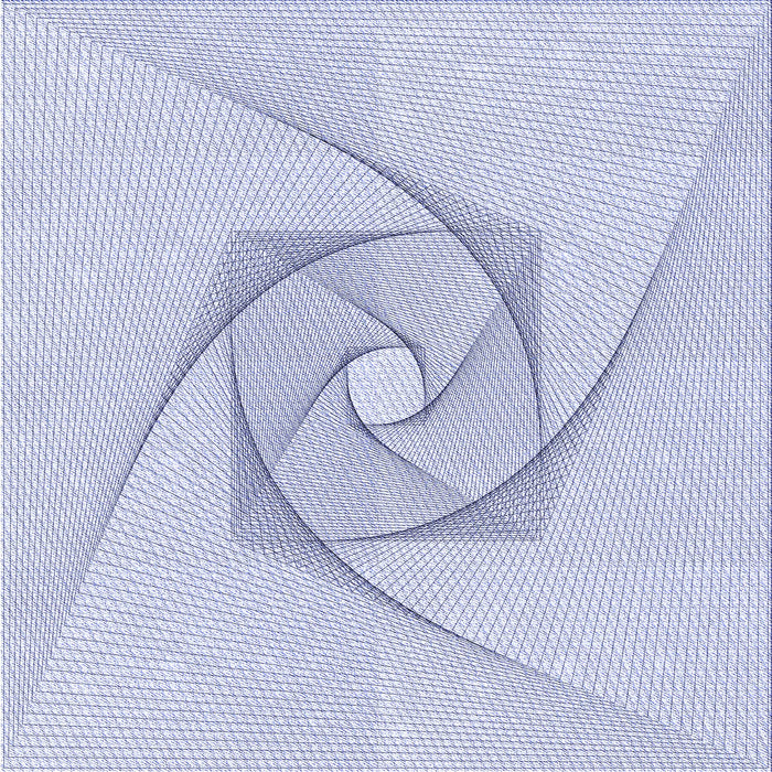 Round Patterned Lavender Blue Rug, pat2851blu