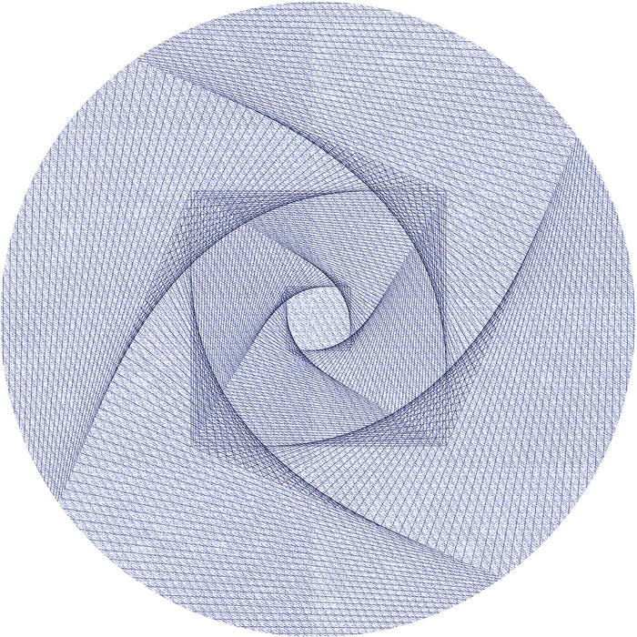 Square Patterned Lavender Blue Rug, pat2851blu