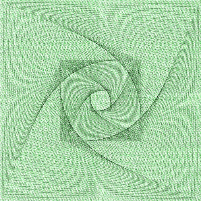 Round Patterned Mint Green Rug, pat2851grn