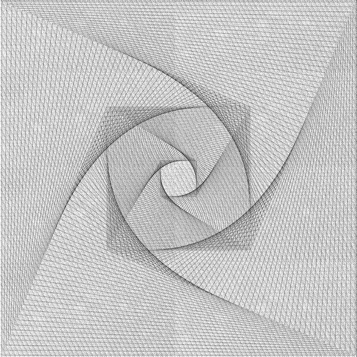 Round Patterned Platinum Gray Rug, pat2851gry