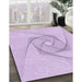 Machine Washable Transitional Bright Lilac Purple Rug in a Family Room, wshpat2851pur