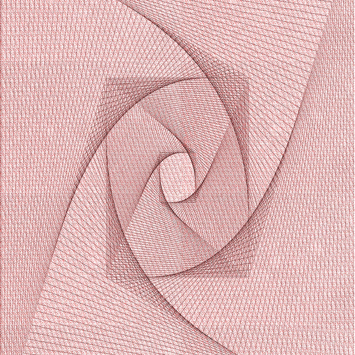 Patterned Pastel Red Pink Rug, pat2851rd