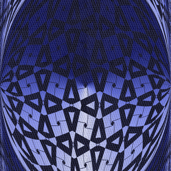 Patterned Night Blue Rug, pat2852blu