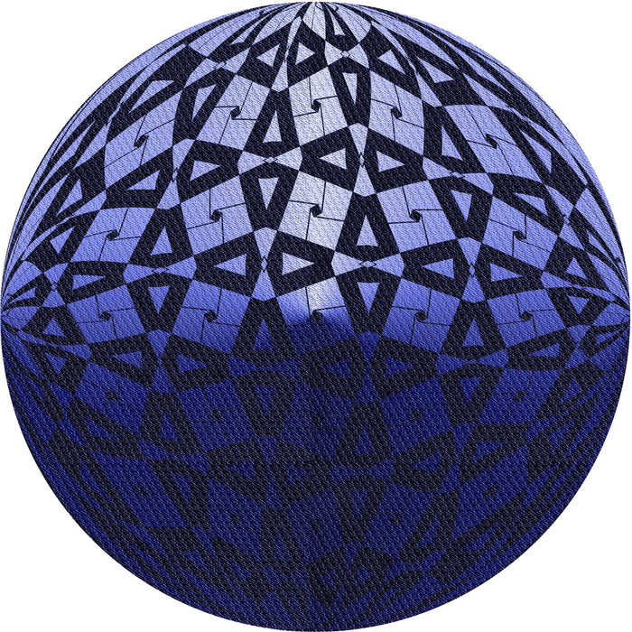 Square Machine Washable Transitional Night Blue Rug in a Living Room, wshpat2852blu