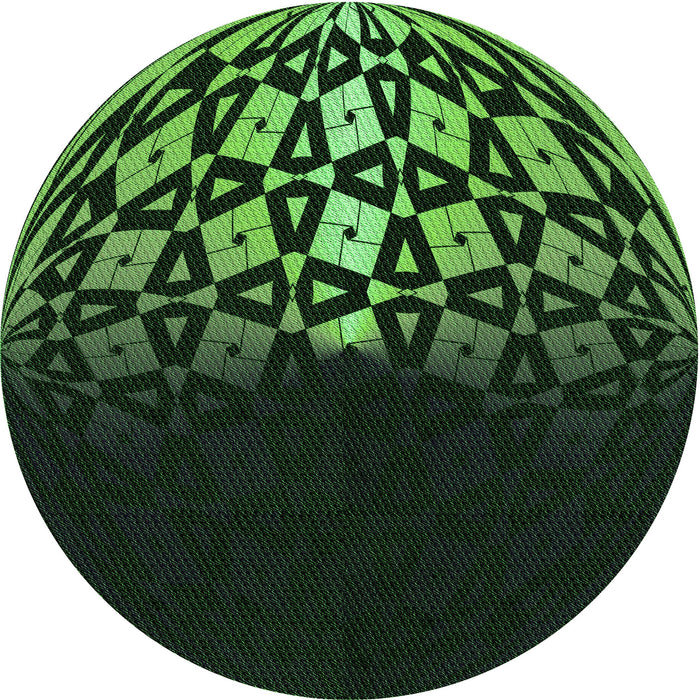 Square Machine Washable Transitional Dark Lime Green Rug in a Living Room, wshpat2852grn