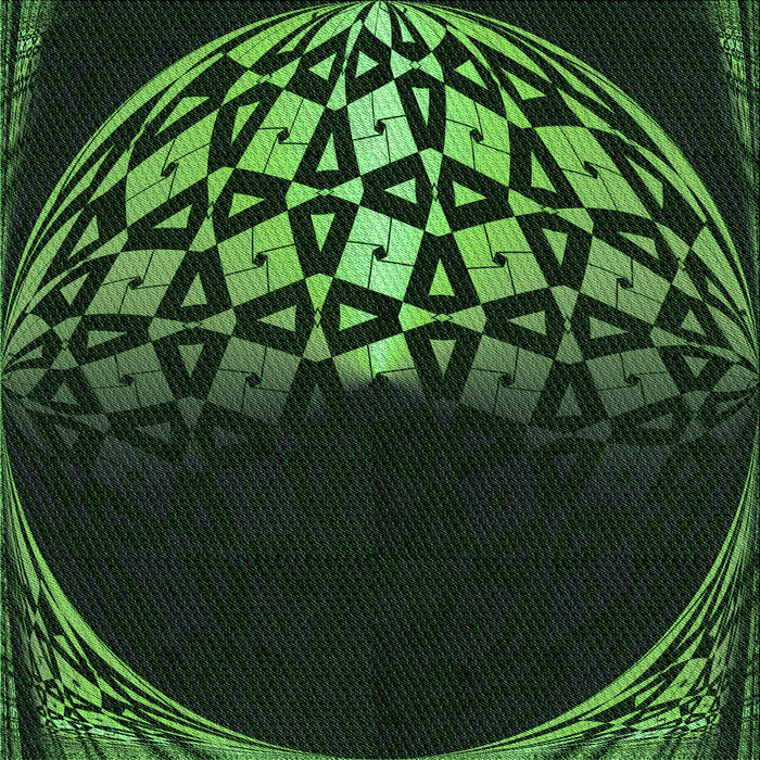 Round Patterned Dark Lime Green Rug, pat2852grn