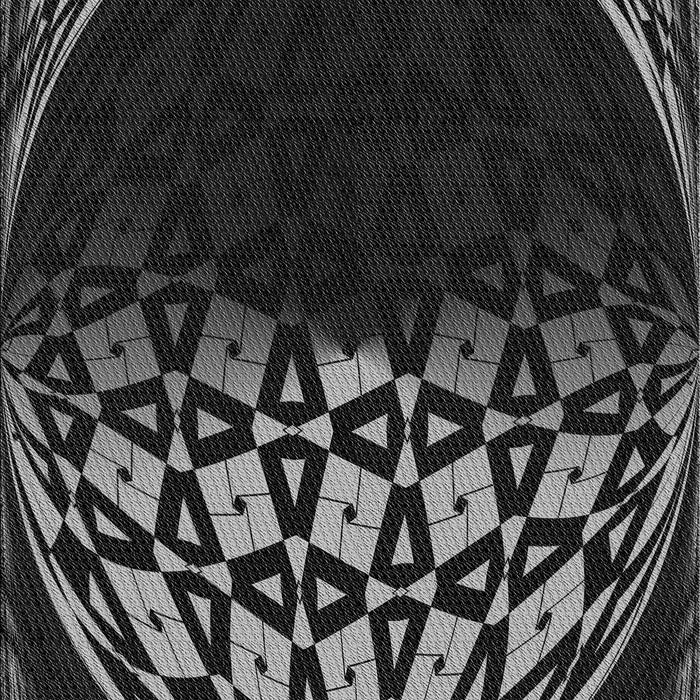 Patterned Midnight Gray Rug, pat2852gry