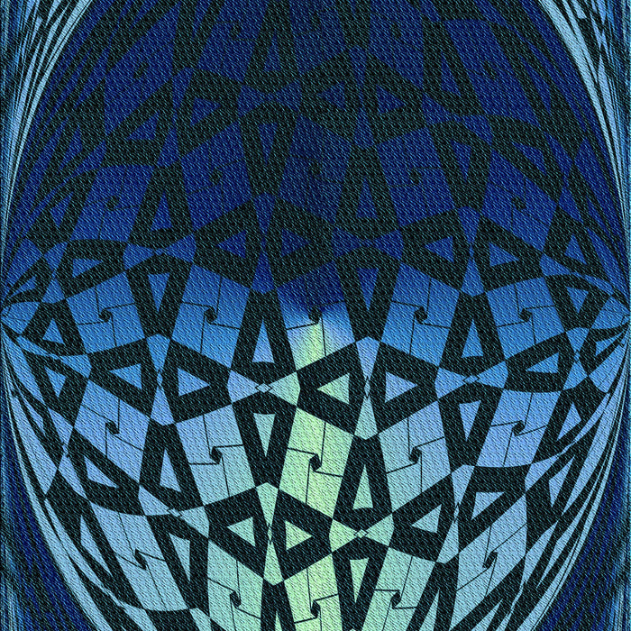 Patterned Blue Ivy Blue Rug, pat2852lblu