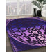 Machine Washable Transitional Dark Orchid Purple Rug in a Family Room, wshpat2852pur