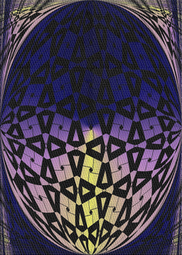 Patterned Blue Novelty Rug, pat2852