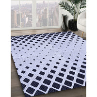 Patterned Lavender Blue Rug, pat2853blu