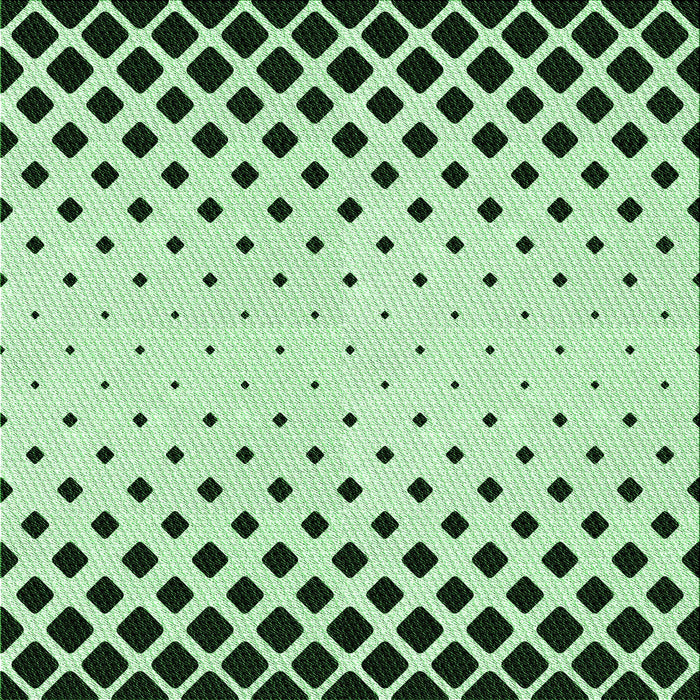 Round Patterned Mint Green Rug, pat2853grn