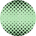 Square Patterned Mint Green Rug, pat2853grn