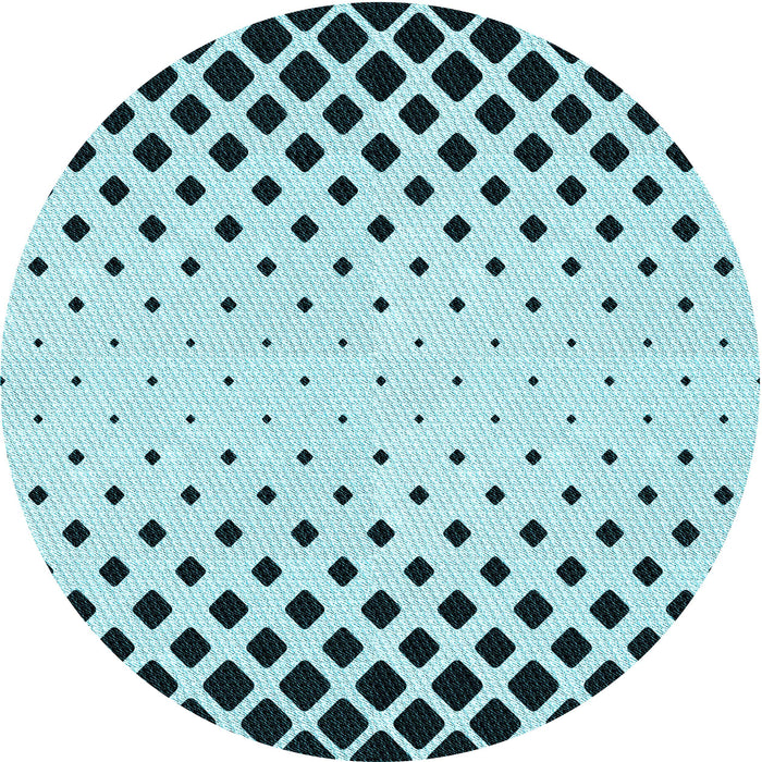 Square Machine Washable Transitional Electric Blue Rug in a Living Room, wshpat2853lblu