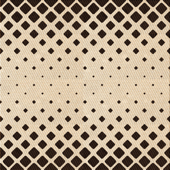 Round Patterned Sienna Brown Rug, pat2853org