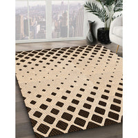 Patterned Sienna Brown Rug, pat2853org