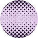 Square Machine Washable Transitional Bright Grape Purple Rug in a Living Room, wshpat2853pur