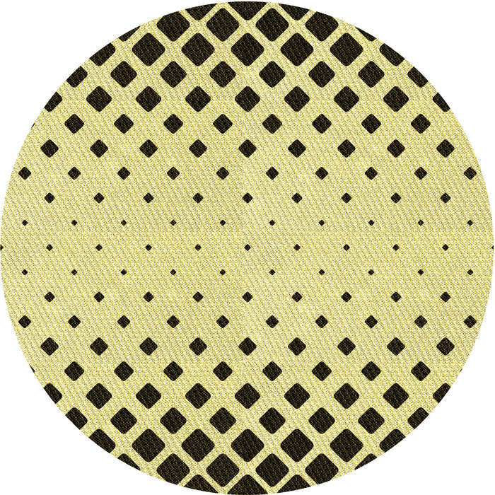 Square Patterned Oak Brown Rug, pat2853yw