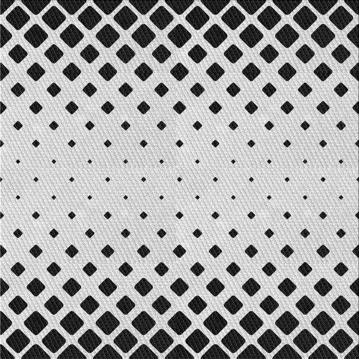 Square Patterned Gray Novelty Rug, pat2853