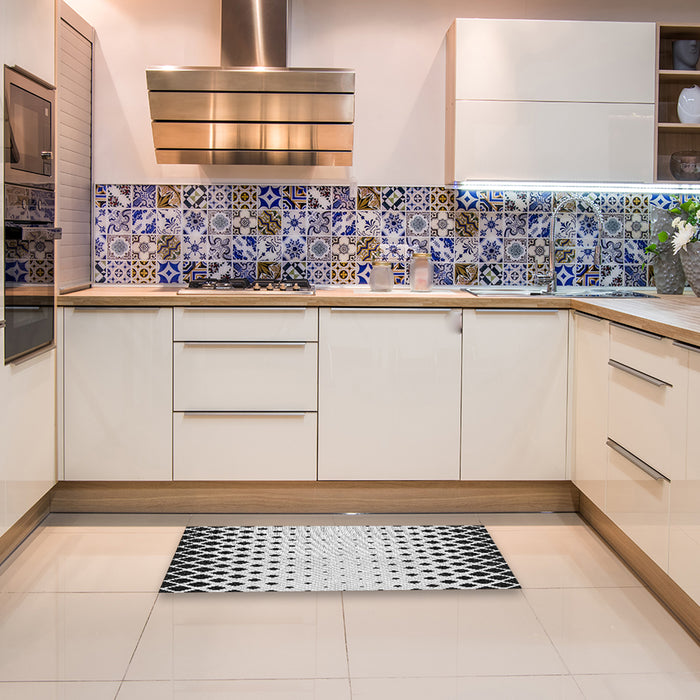 Machine Washable Transitional Gray Rug in a Kitchen, wshpat2853