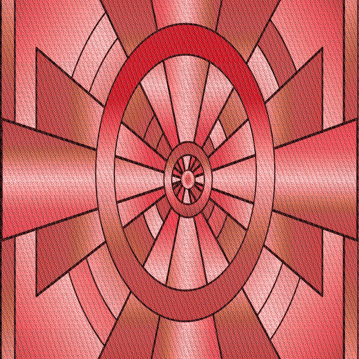 Machine Washable Transitional Red Rug, wshpat2854rd