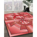 Machine Washable Transitional Red Rug in a Family Room, wshpat2854rd