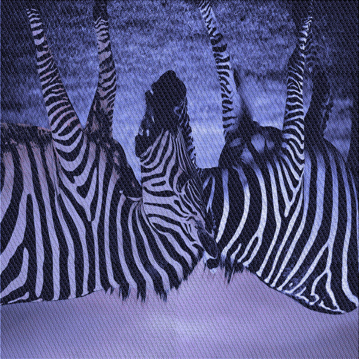 Round Patterned Medium Slate Blue Rug, pat2855blu