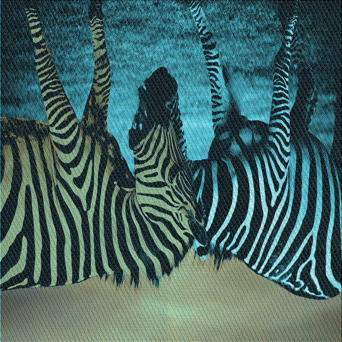 Round Patterned Deep Teal Green Rug, pat2855lblu