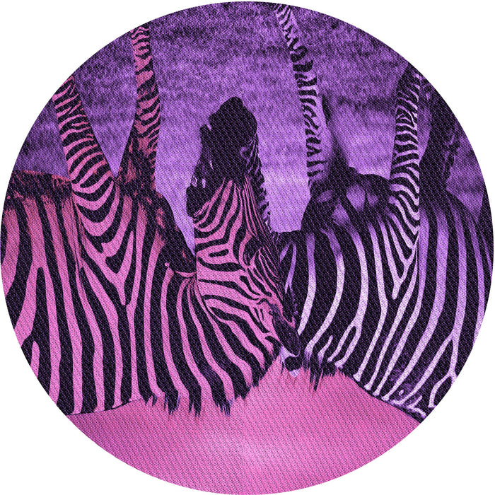 Square Patterned Dark Purple Rug, pat2855pur