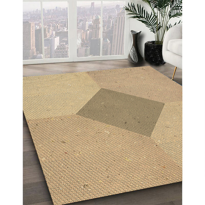 Machine Washable Transitional Bronze Brown Rug in a Family Room, wshpat2856brn