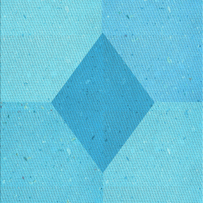 Machine Washable Transitional Bright Cyan Blue Rug, wshpat2856lblu