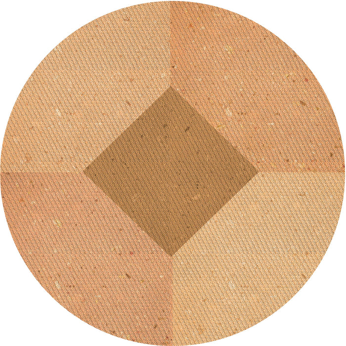 Square Patterned Yellow Orange Rug, pat2856org