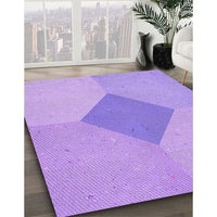 Patterned Purple Rug, pat2856pur