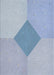 Patterned Steel Blue Novelty Rug, pat2856