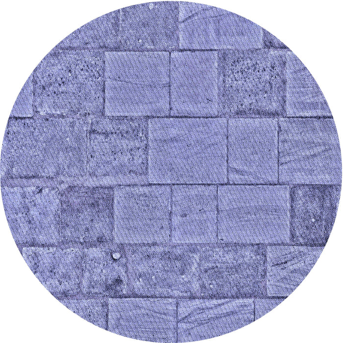 Square Patterned Purple Mimosa Purple Rug, pat2858blu