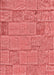 Machine Washable Transitional Ruby Red Rug, wshpat2858rd