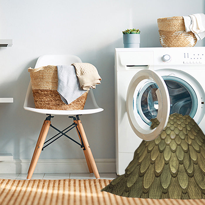 Machine Washable Transitional Caramel Brown Rug in a Washing Machine, wshpat2859brn