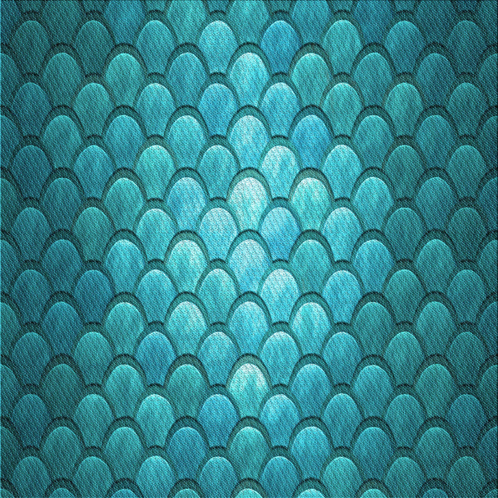 Round Patterned Teal Green Rug, pat2859lblu