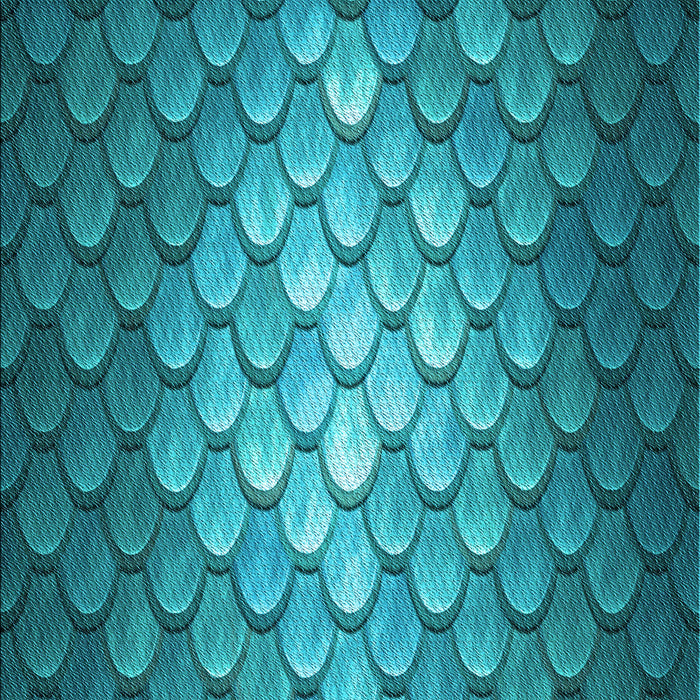 Patterned Teal Green Rug, pat2859lblu