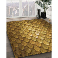 Patterned Orange Rug, pat2859org