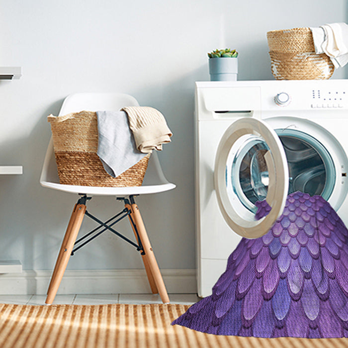 Machine Washable Transitional Purple Rug in a Washing Machine, wshpat2859pur