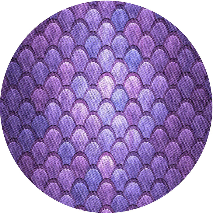Square Patterned Purple Rug, pat2859pur