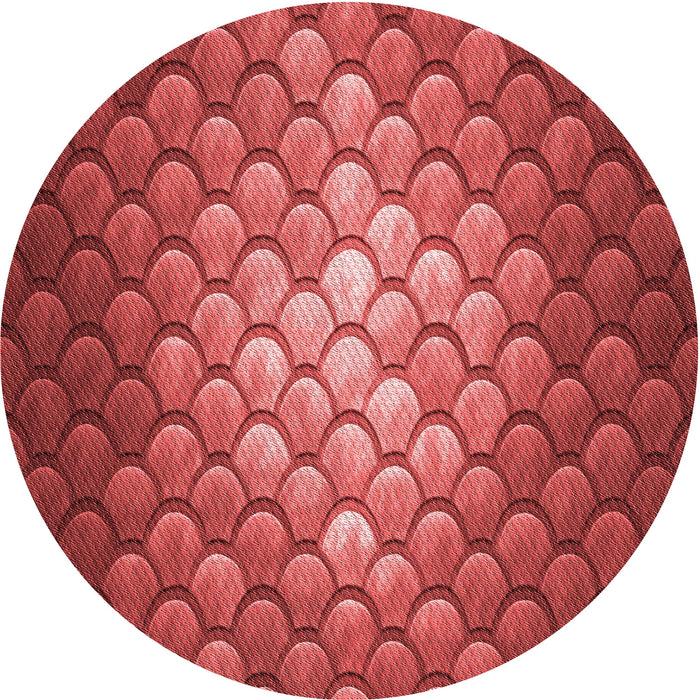 Square Patterned Red Rug, pat2859rd