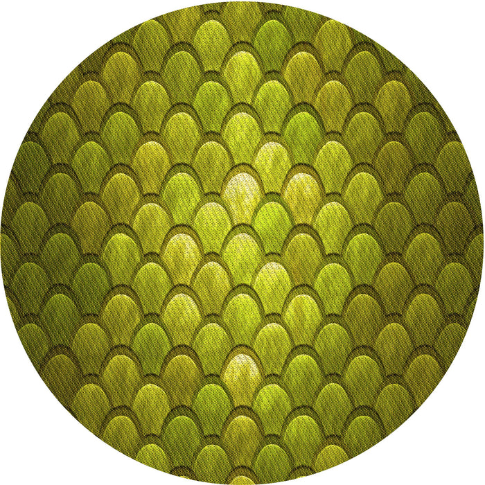 Square Machine Washable Transitional Green Rug in a Living Room, wshpat2859yw