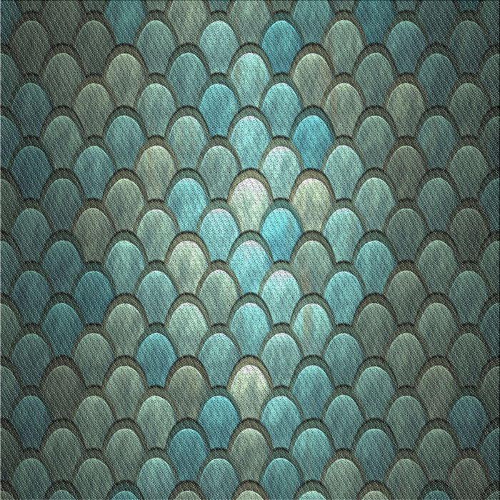 Square Patterned Dark Slate Gray Green Novelty Rug, pat2859