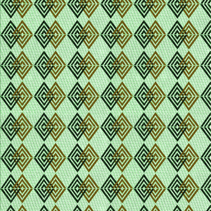 Machine Washable Transitional Pale Green Rug, wshpat286grn