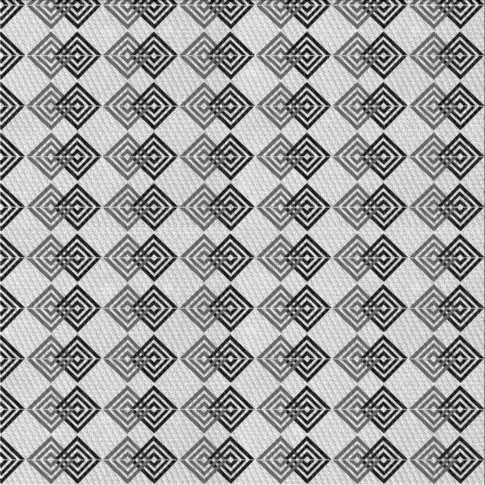 Round Patterned Carbon Gray Rug, pat286gry