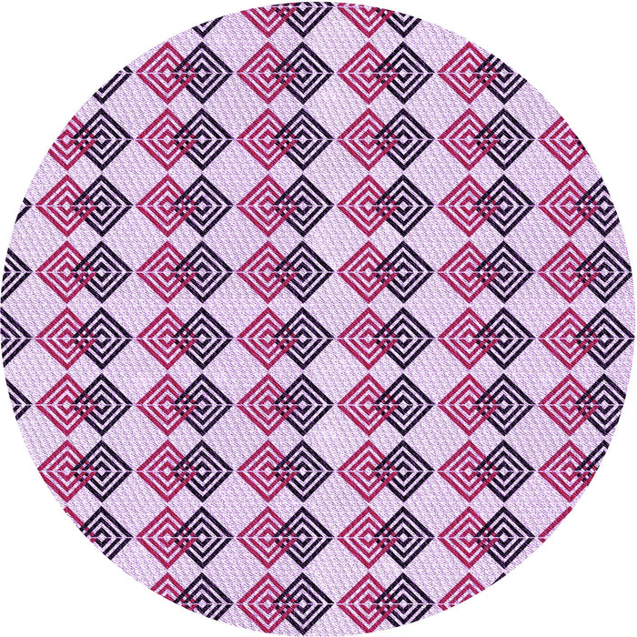Square Machine Washable Transitional Periwinkle Pink Rug in a Living Room, wshpat286pur