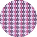 Square Patterned Periwinkle Pink Rug, pat286pur