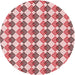 Square Patterned Light Red Pink Rug, pat286rd